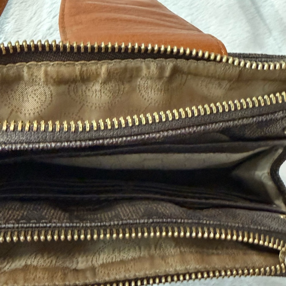 Michael Kors Dark Brown and Tan Crossbody Bag - Picture 10 of 11